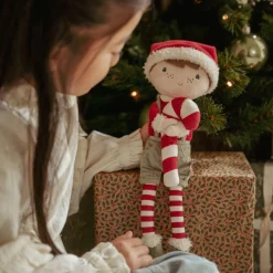 Little Dutch Kerstpop Jim - Rood - Christmas