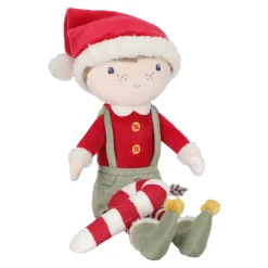 Little Dutch Kerstpop Jim - Rood - Christmas