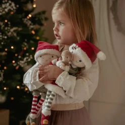 Little Dutch Kerstpop Jim - Rood - Christmas