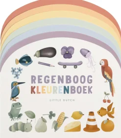 Little Dutch Kinderboek Regenboog Kleurenboek - NL