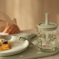Little Dutch Kinderglas 250 ml Met Rietje Little Farm