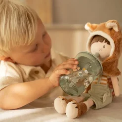 Little Dutch Kinderglas 250 ml Met Rietje Little Farm