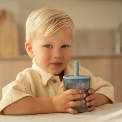 Little Dutch Kinderglas 250 ml Met Rietje Forest Friends