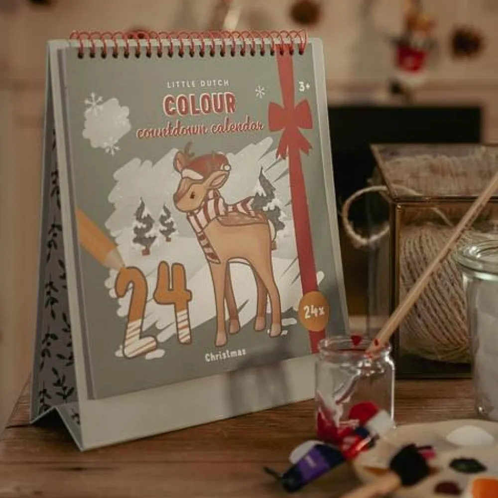 Little Dutch Kleurboek Advent kalender - Meerkleurig