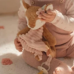 Little Dutch Knuffeldoekje knuffel Hert - Roze - Fairy Garden