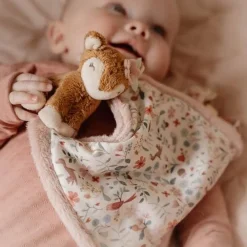 Little Dutch Knuffeldoekje print Hert - Roze - Fairy Garden