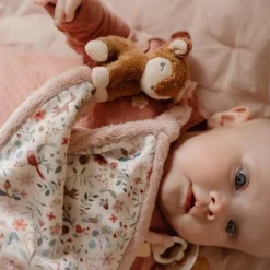 Little Dutch Knuffeldoekje print Hert - Roze - Fairy Garden