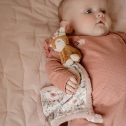 Little Dutch Knuffeldoekje print Hert - Roze - Fairy Garden