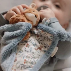 Little Dutch Knuffeldoekje print Vos - Blauw - Forest Friends