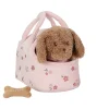 Little Dutch Knuffelhond in tas – Roze – Essentials
