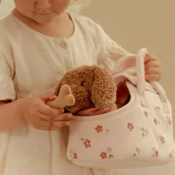 Little Dutch Knuffelhond in tas – Roze – Essentials