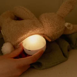 Little Dutch Knuffelkonijn Licht & Geluid - Beige - Baby Bunny