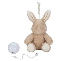 Little Dutch Knuffelkonijn Licht & Geluid - Beige - Baby Bunny