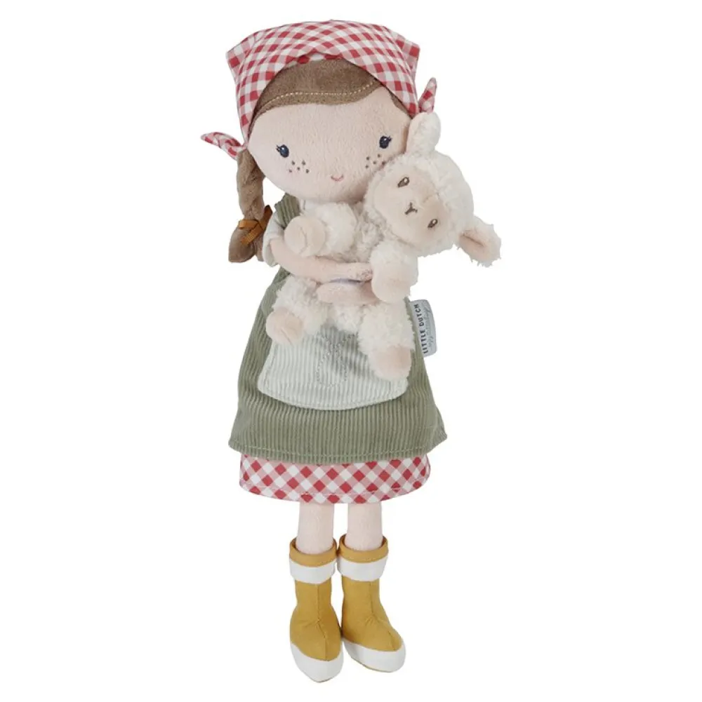 Little Dutch Knuffelpop Boerin Rosa met schaap 35cm