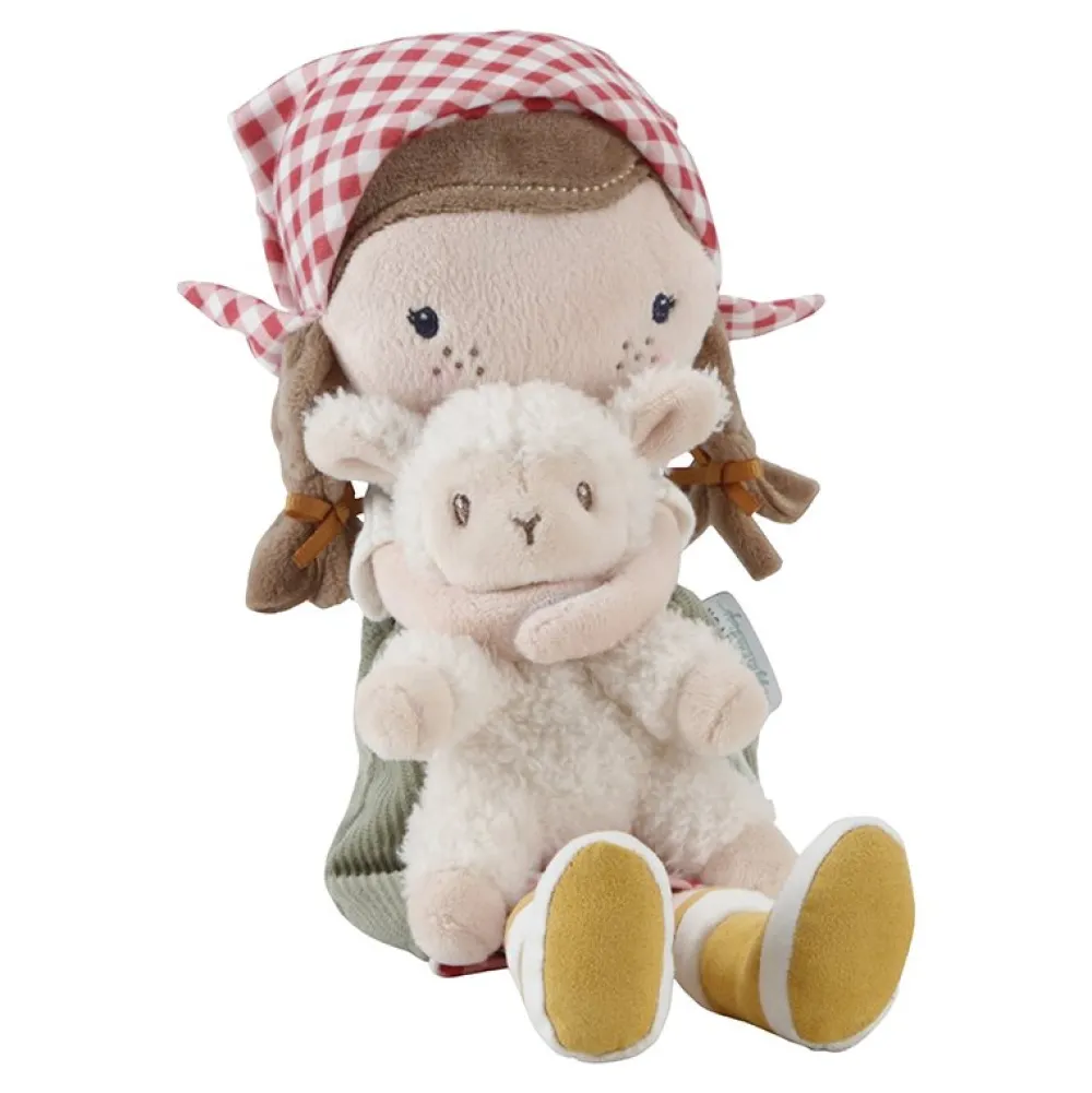 Little Dutch Knuffelpop Boerin Rosa met schaap 35cm