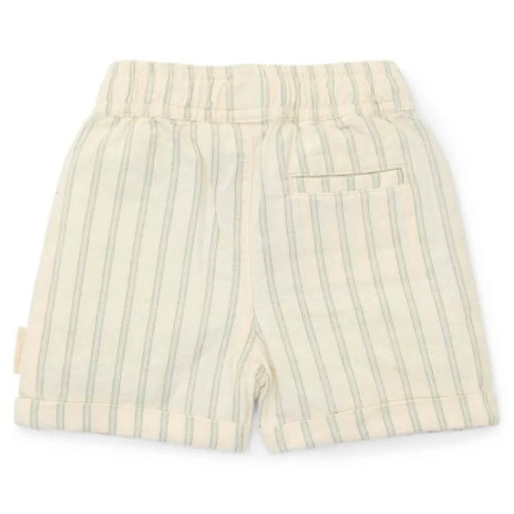 Little Dutch Korte broek - Groen - Forest Friends - Stripe