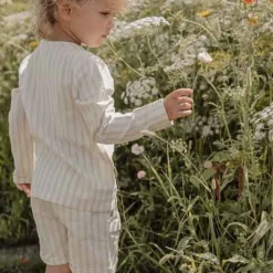 Little Dutch Korte broek - Groen - Forest Friends - Stripe
