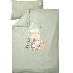 Little Dutch Ledikant dekbedovertrek - Groen - Little Farm