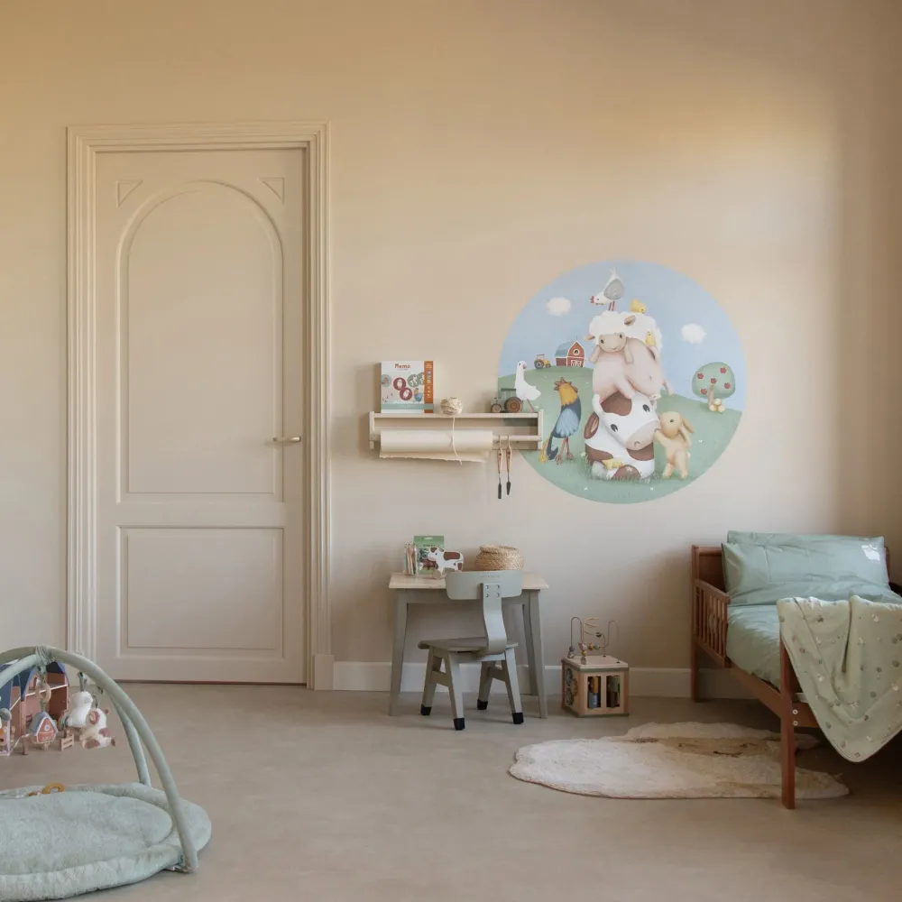 Little Dutch Ledikant dekbedovertrek - Groen - Little Farm