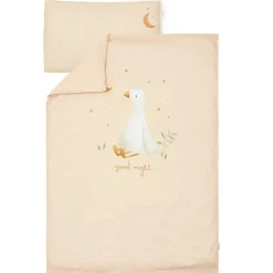 Little Dutch Ledikant dekbedovertrek - Beige - Newborn Naturals - Little Goose
