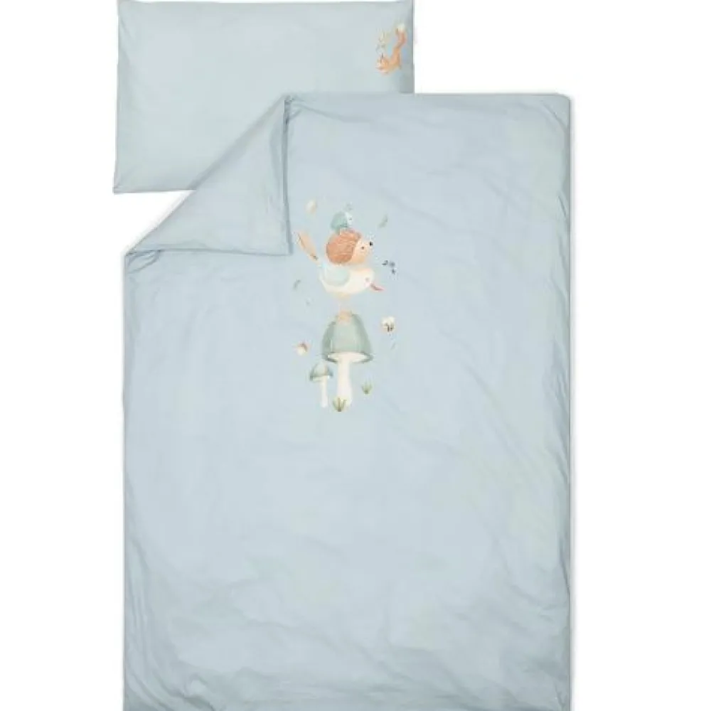 Little Dutch Ledikant dekbedovertrek - Blauw - Forest Friends