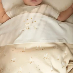 Little Dutch Ledikant deken - Fleece - Beige - Newborn Naturals - Little Goose