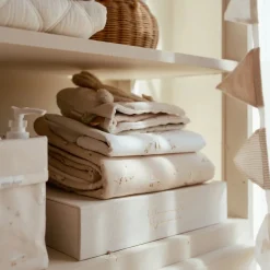 Little Dutch Ledikant deken - Fleece - Beige - Newborn Naturals - Little Goose