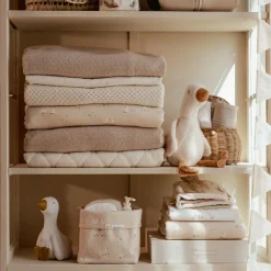 Little Dutch Ledikant deken - Fleece - Beige - Newborn Naturals - Little Goose