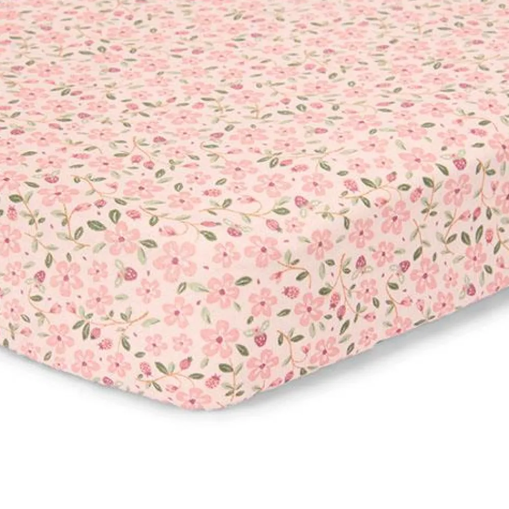 Little Dutch Ledikant hoeslaken - Roze - Fairy Garden - Fairy Floral