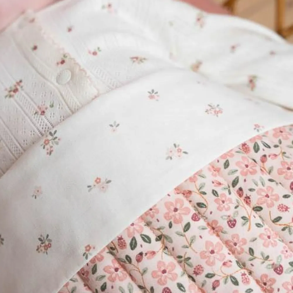 Little Dutch Ledikantdeken - Roze - Fairy Garden - Fairy Floral