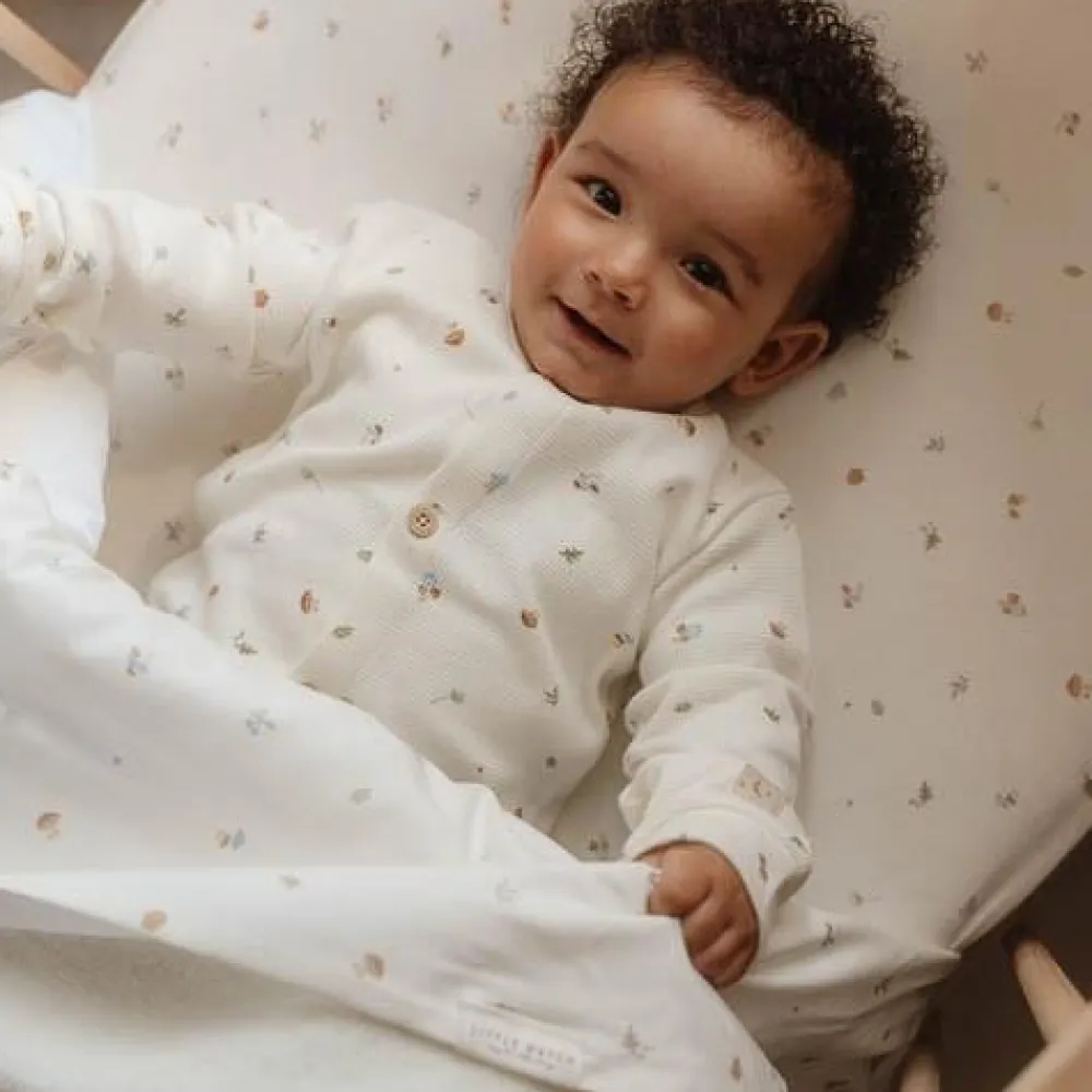 Little Dutch Ledikantlaken - Wit - Forest Friends - Forest Treasures