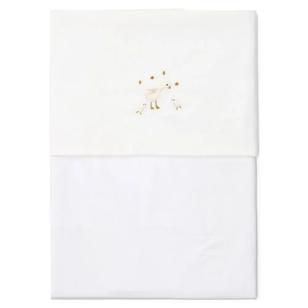 Little Dutch Ledikantlaken - Wit - Newborn Naturals - Little Goose