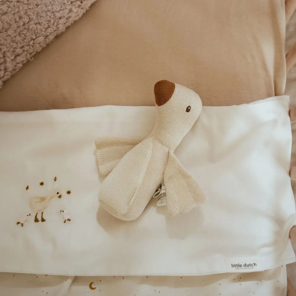 Little Dutch Ledikantlaken - Wit - Newborn Naturals - Little Goose