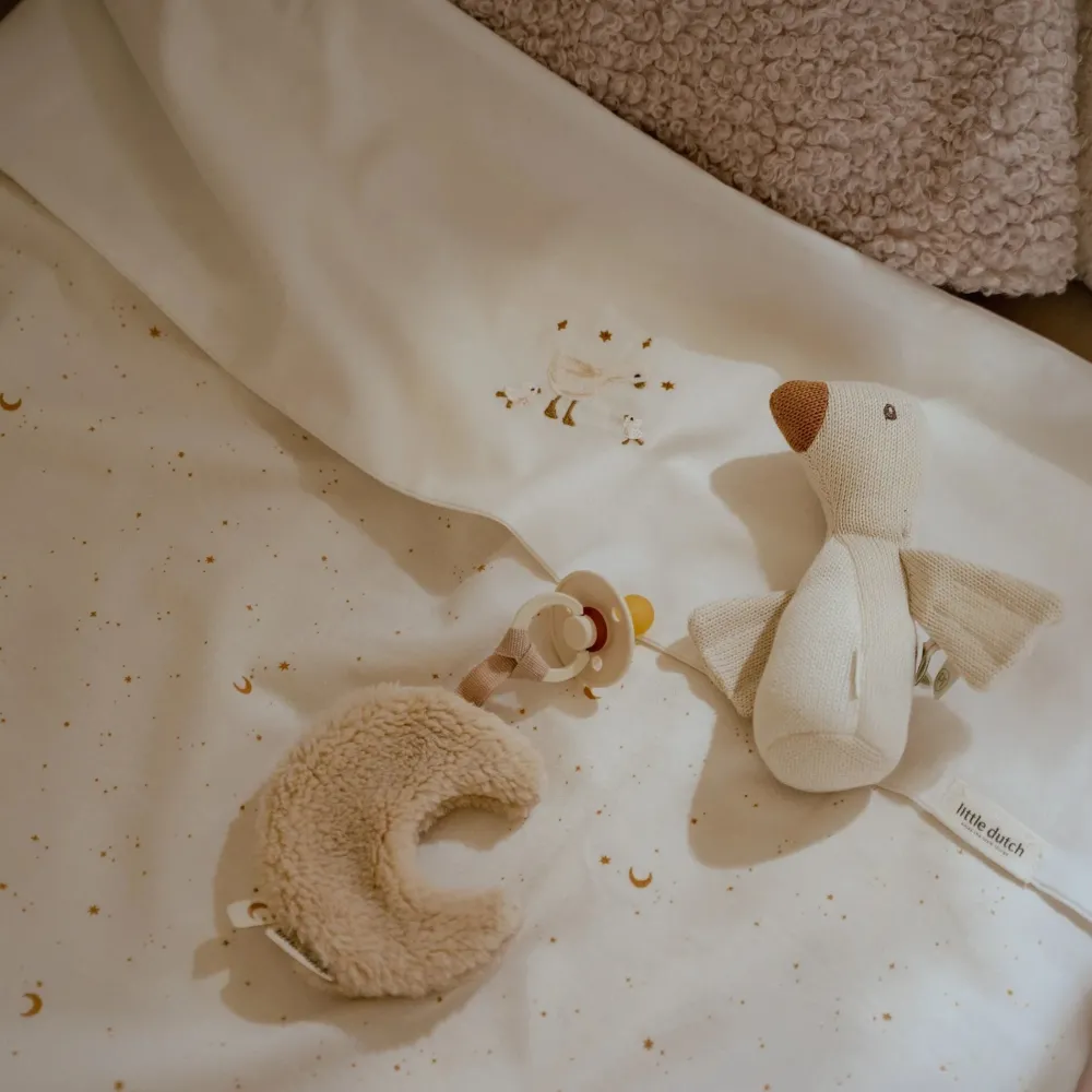 Little Dutch Ledikantlaken - Wit - Newborn Naturals - Little Goose