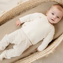 Little Dutch Legging - Beige - Newborn Naturals - Little Goose