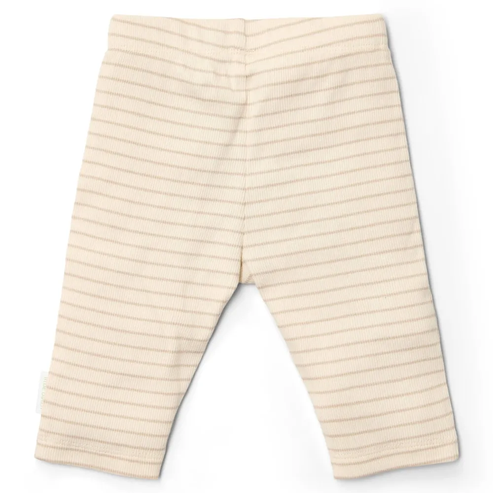 Little Dutch Legging - Beige - Newborn Naturals - Stripe