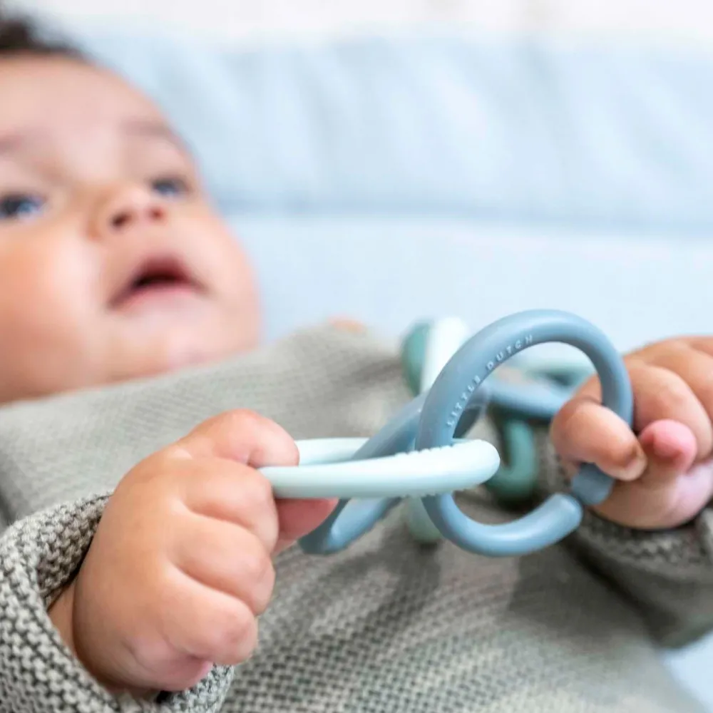 Little Dutch Little Loops speelgoedringen - Blauw - Forest Friends
