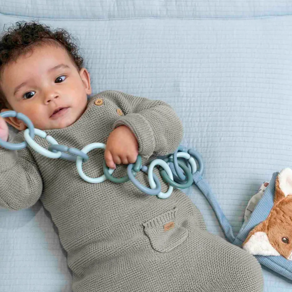 Little Dutch Little Loops speelgoedringen - Blauw - Forest Friends