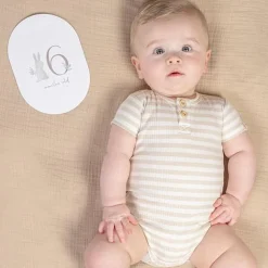 Little Dutch Mijlpaal kaarten - Beige - Baby Bunny - EN