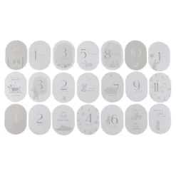 Little Dutch Mijlpaal kaarten - Beige - Baby Bunny - EN