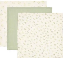 Little Dutch Monddoekjes set - Groen - Essentials - Blueberry Leaves