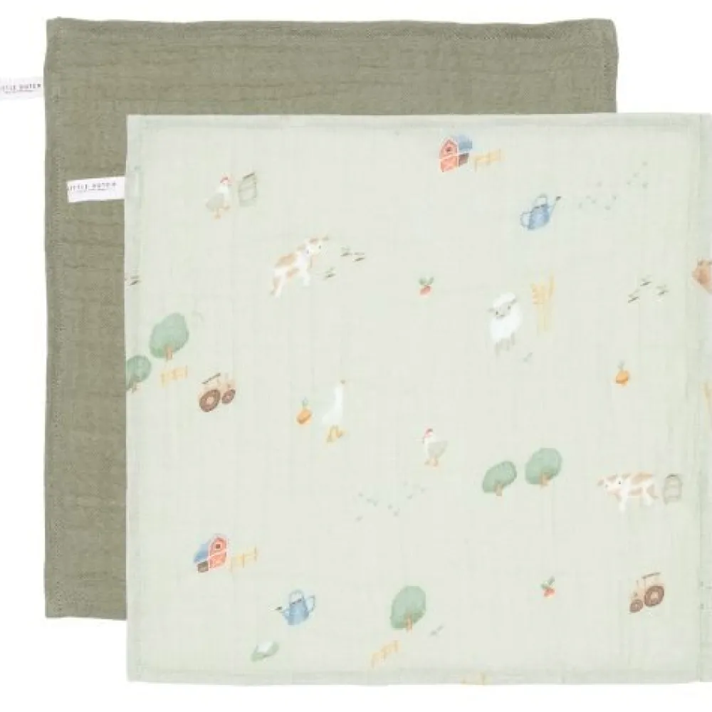 Little Dutch Monddoekjes set - Groen - Little Farm