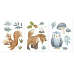 Little Dutch Muurstickers - Meerkleurig - Forest Friends