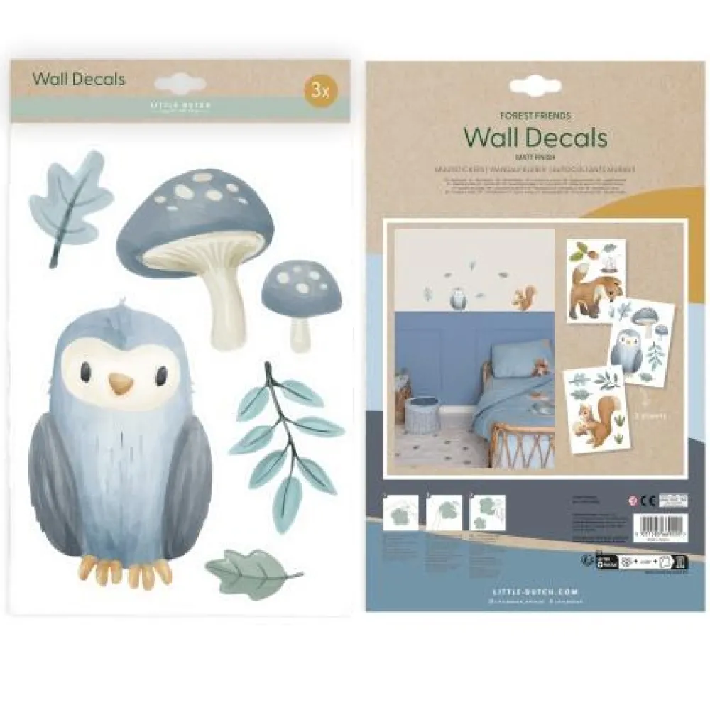 Little Dutch Muurstickers - Meerkleurig - Forest Friends