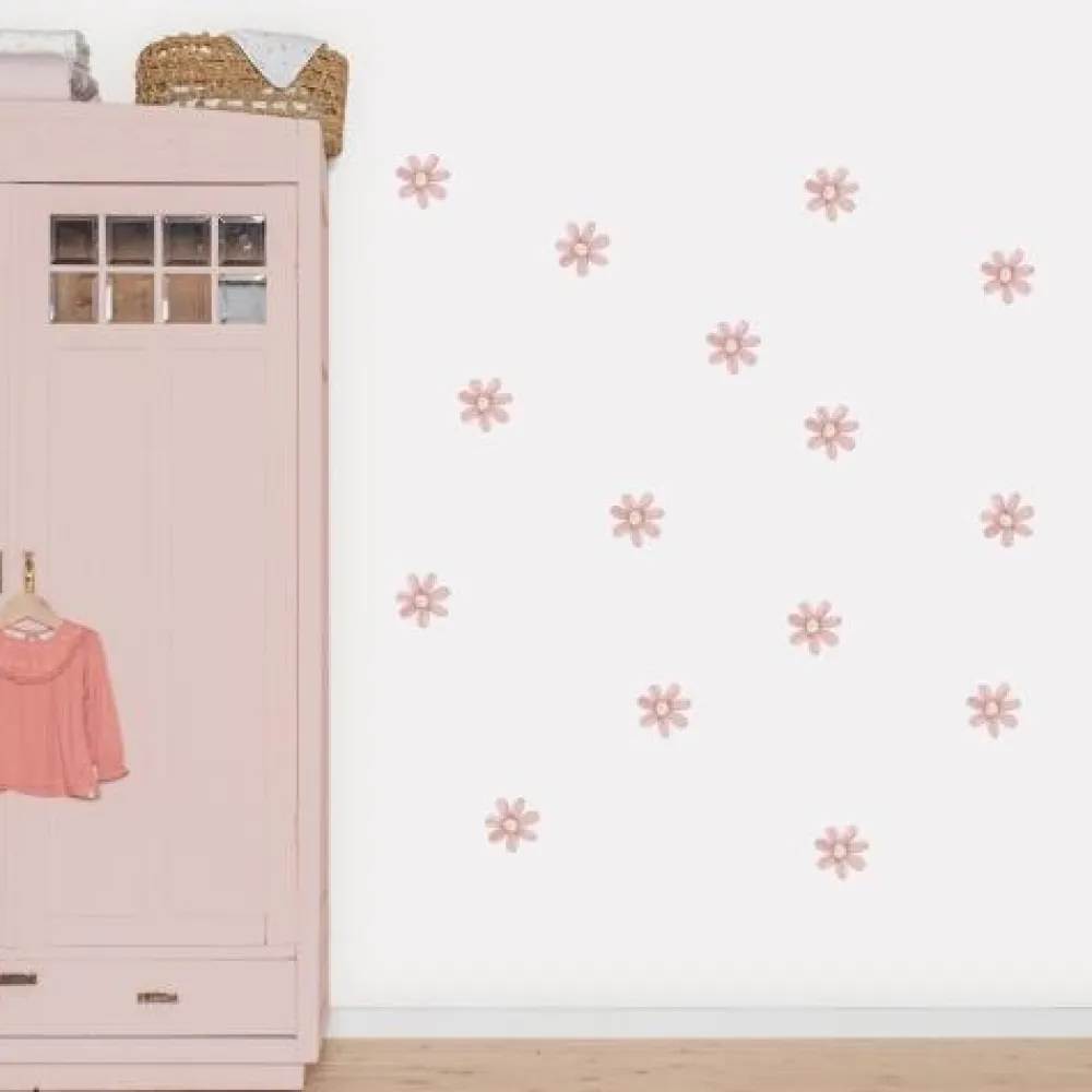 Little Dutch Muurstickers - Roze - Fairy Garden