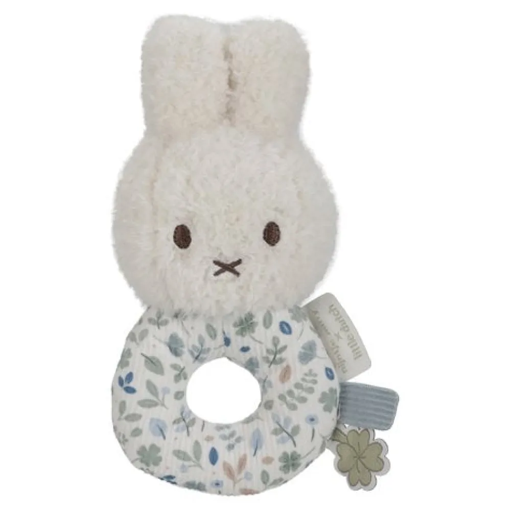 Little Dutch nijntje rammelaar - Blauw - Lucky Leaves