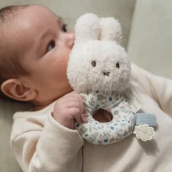 Little Dutch nijntje rammelaar - Blauw - Lucky Leaves