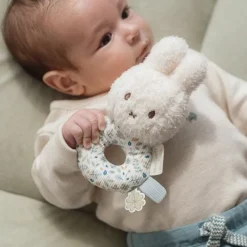 Little Dutch nijntje rammelaar - Blauw - Lucky Leaves