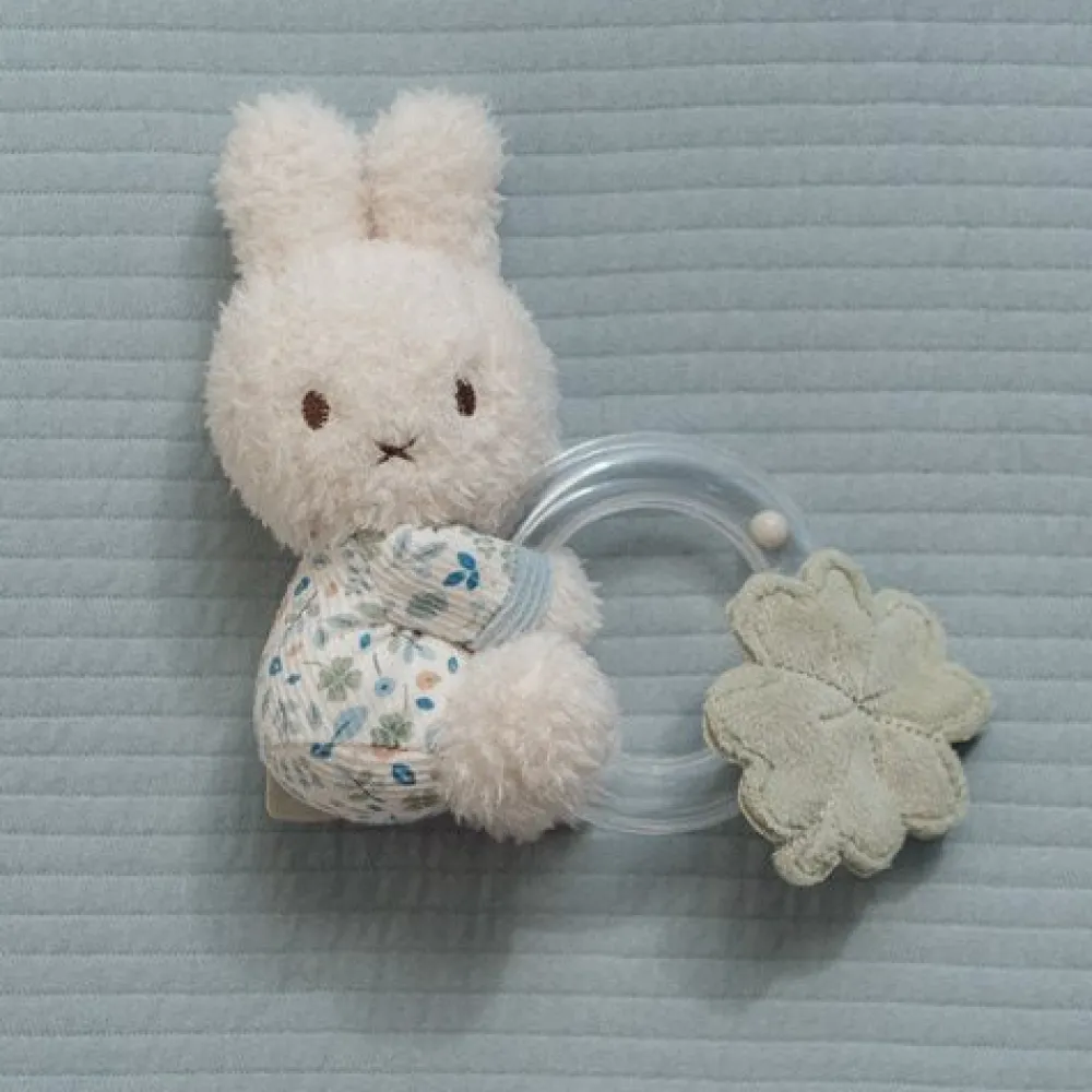 Little Dutch nijntje ringrammelaar - Blauw - Lucky Leaves