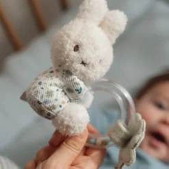 Little Dutch nijntje ringrammelaar - Blauw - Lucky Leaves